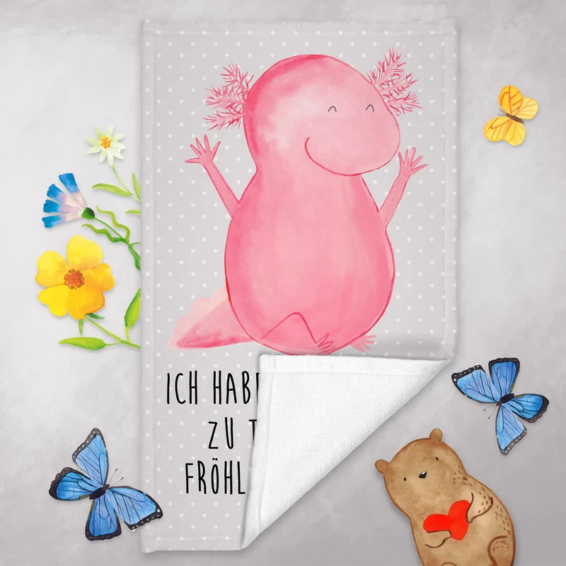 Gästehandtuch Axolotl Hurra