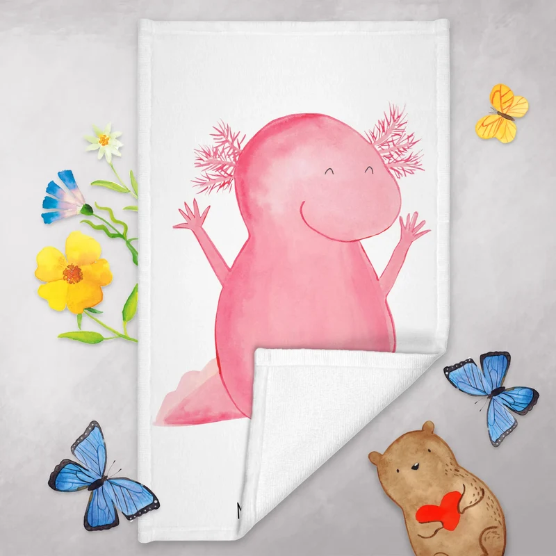 Gästehandtuch Axolotl Hurra