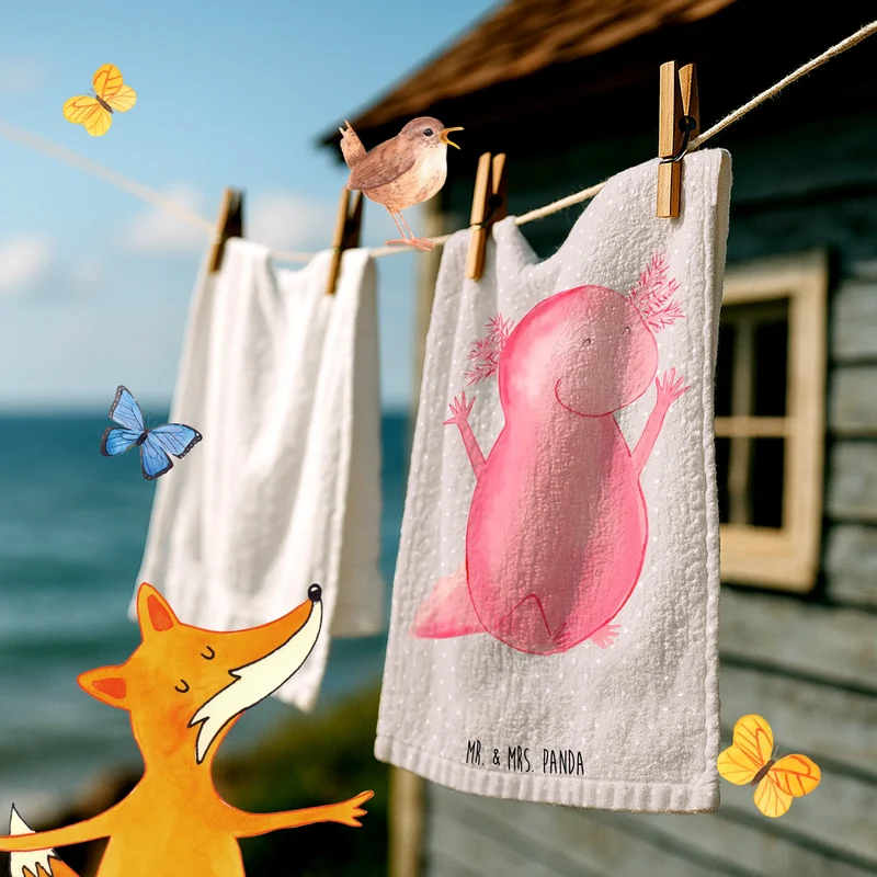Gästehandtuch Axolotl Hurra