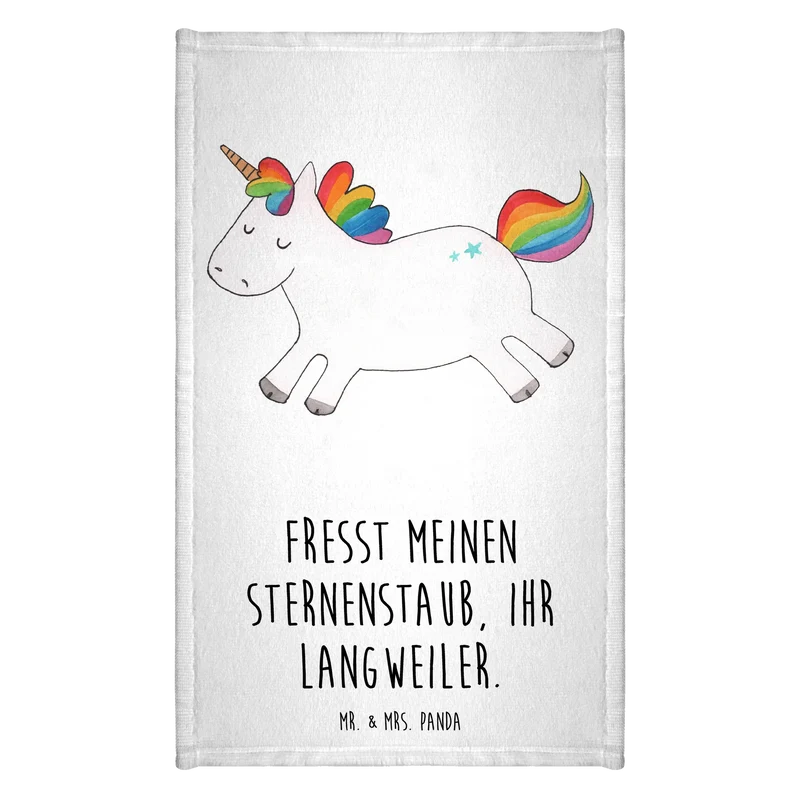 Gästehandtuch Einhorn Happy
