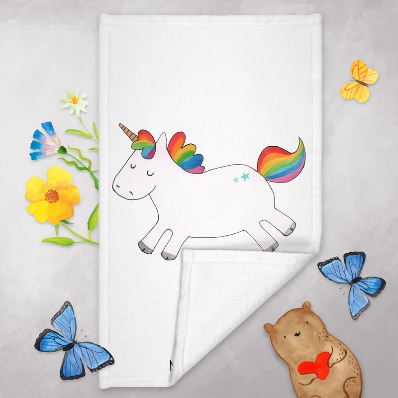 Gästehandtuch Einhorn Happy