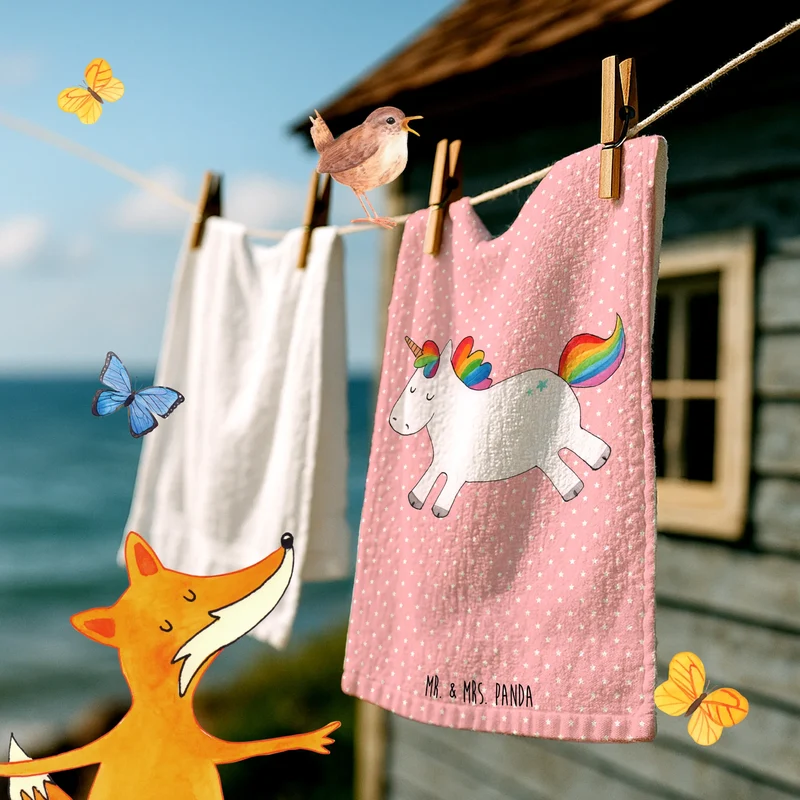 Gästehandtuch Einhorn Happy