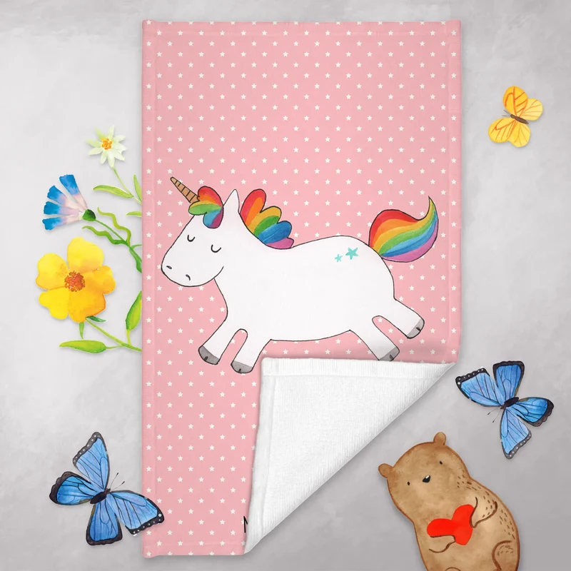 Gästehandtuch Einhorn Happy