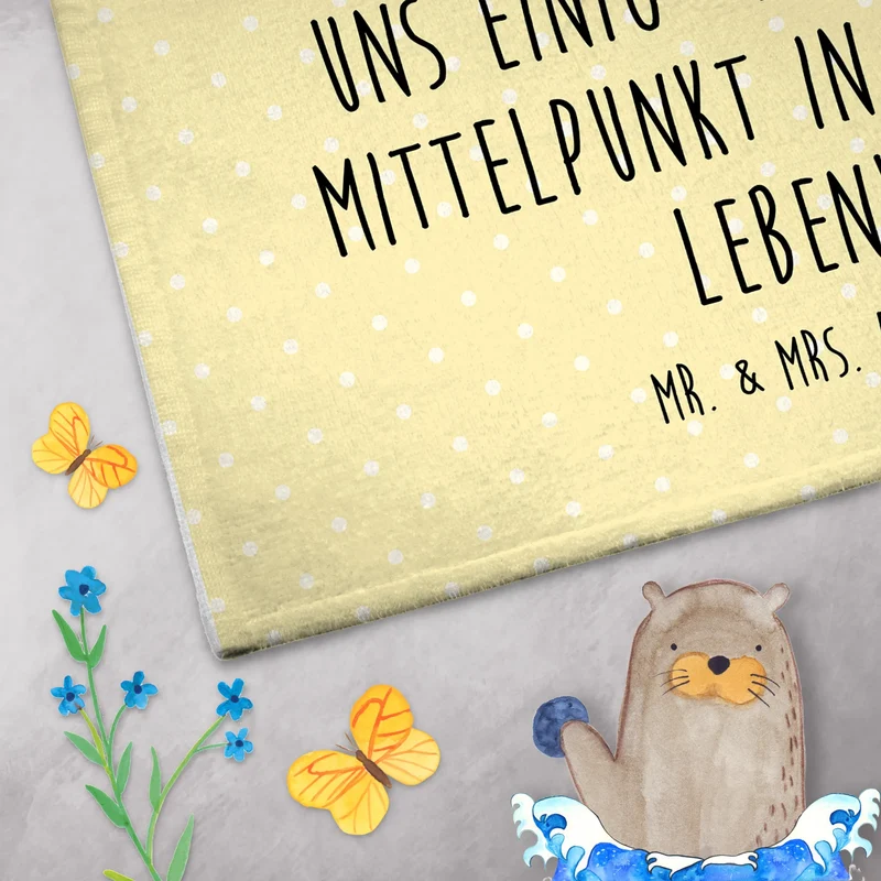 Gästehandtuch Katze Sitzen