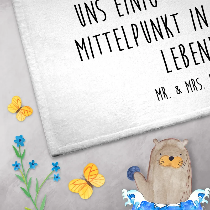 Gästehandtuch Katze Sitzen