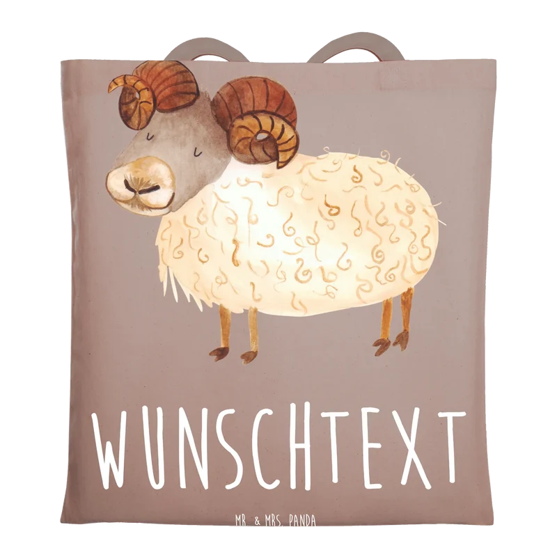 Personalisierte Foto Tragetasche Sternzeichen Widder
