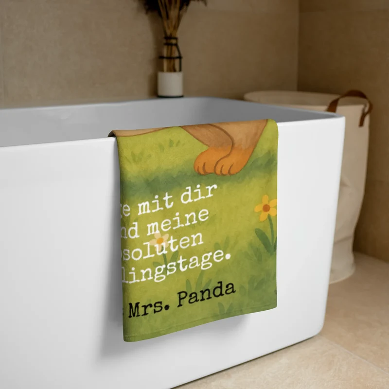 XL Badehandtuch Hund Dackel Design