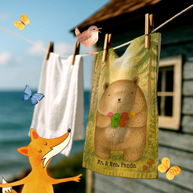 Gästehandtuch Bär Gefühl Design