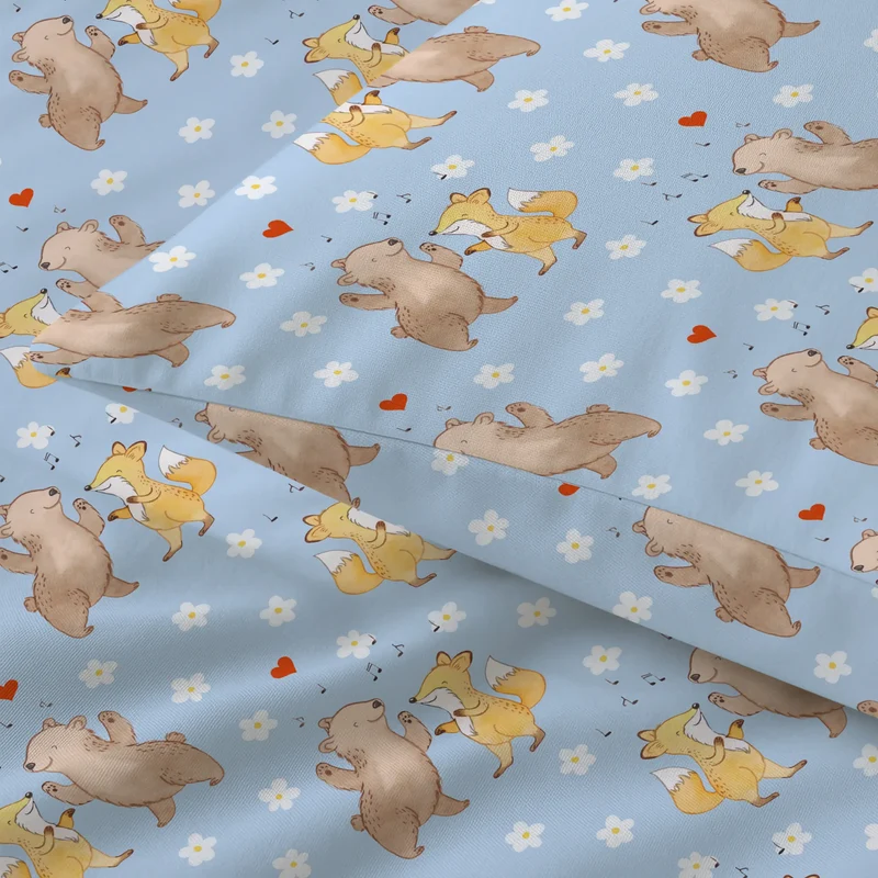 Bettwäsche Hase Tanzen Muster