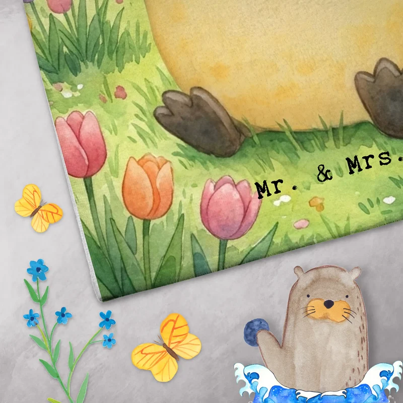 Gästehandtuch Pinguin Frühling Pommes Design