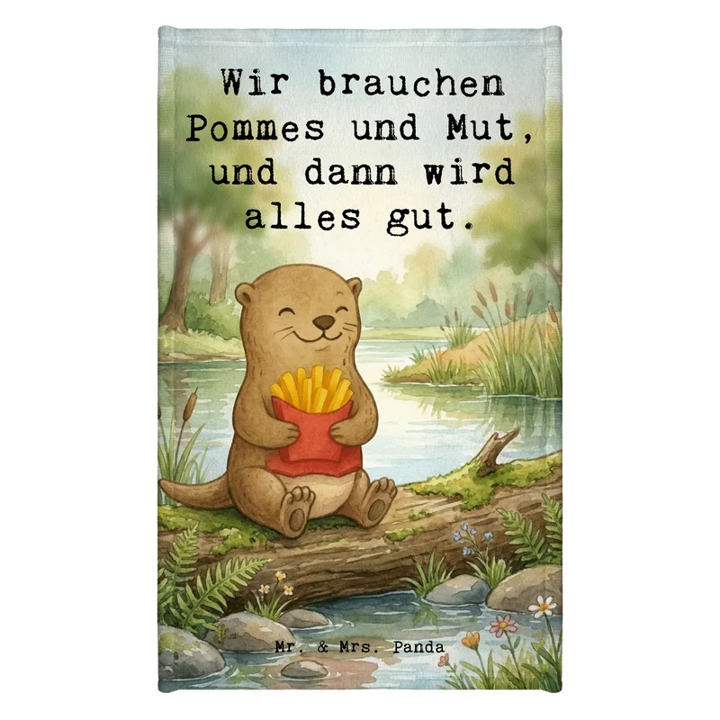 Gästehandtuch Otter Pommes Design