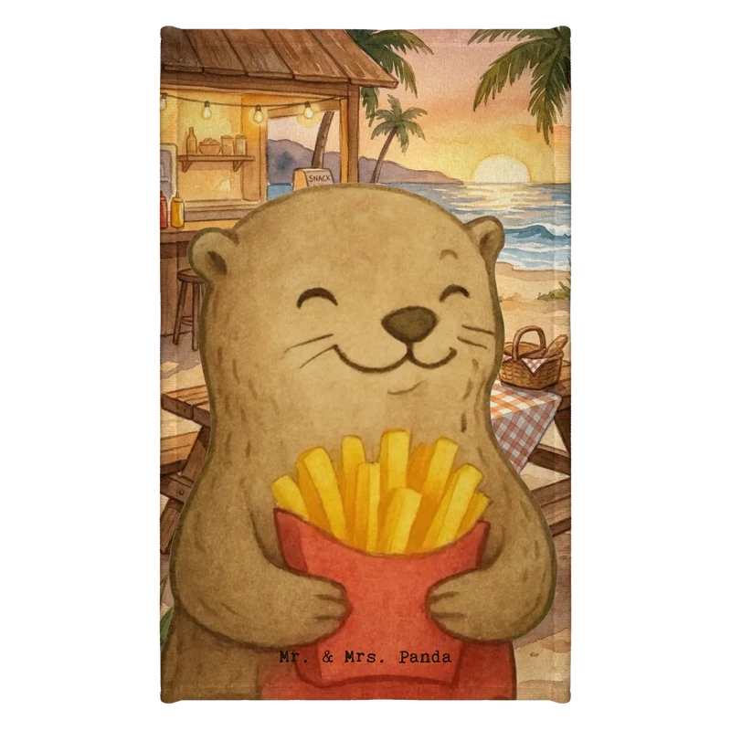 Gästehandtuch Otter Pommes Design