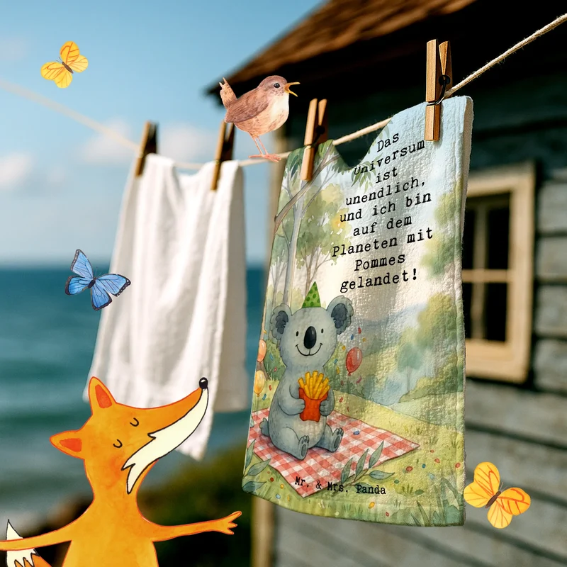 Gästehandtuch Koala Pommes Design