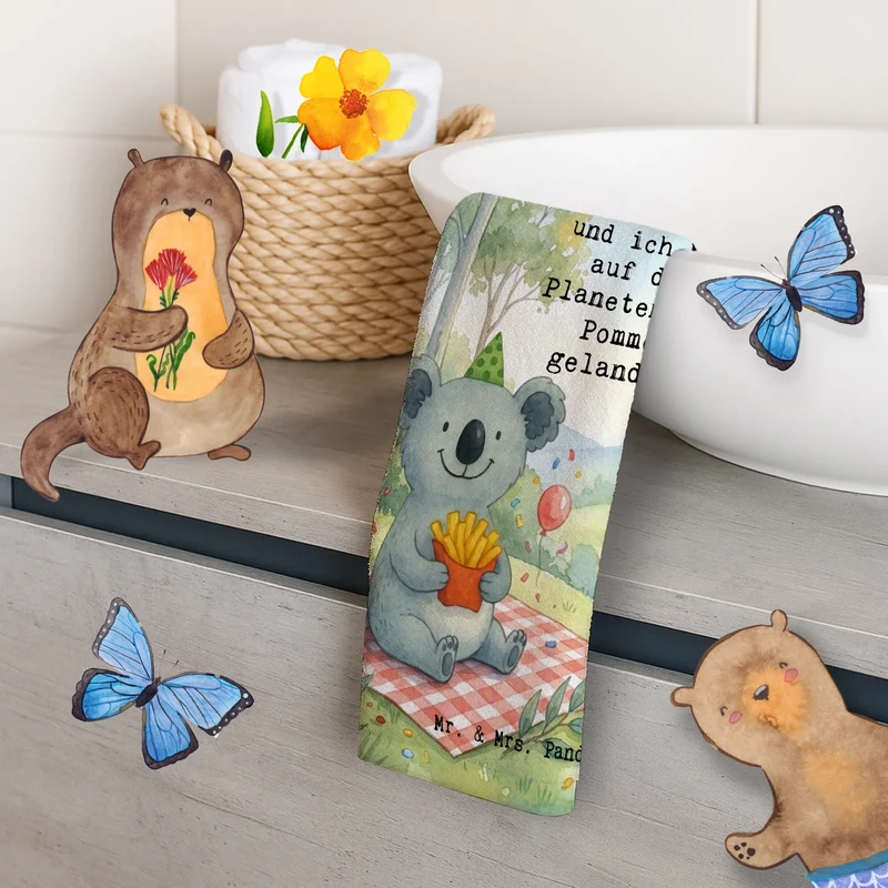 Gästehandtuch Koala Pommes Design