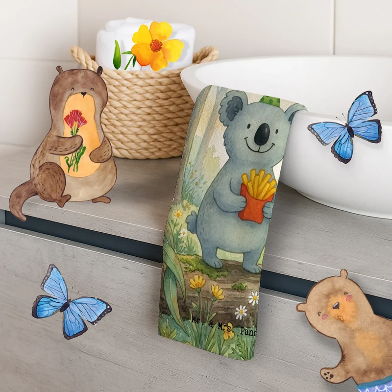 Gästehandtuch Koala Pommes Design