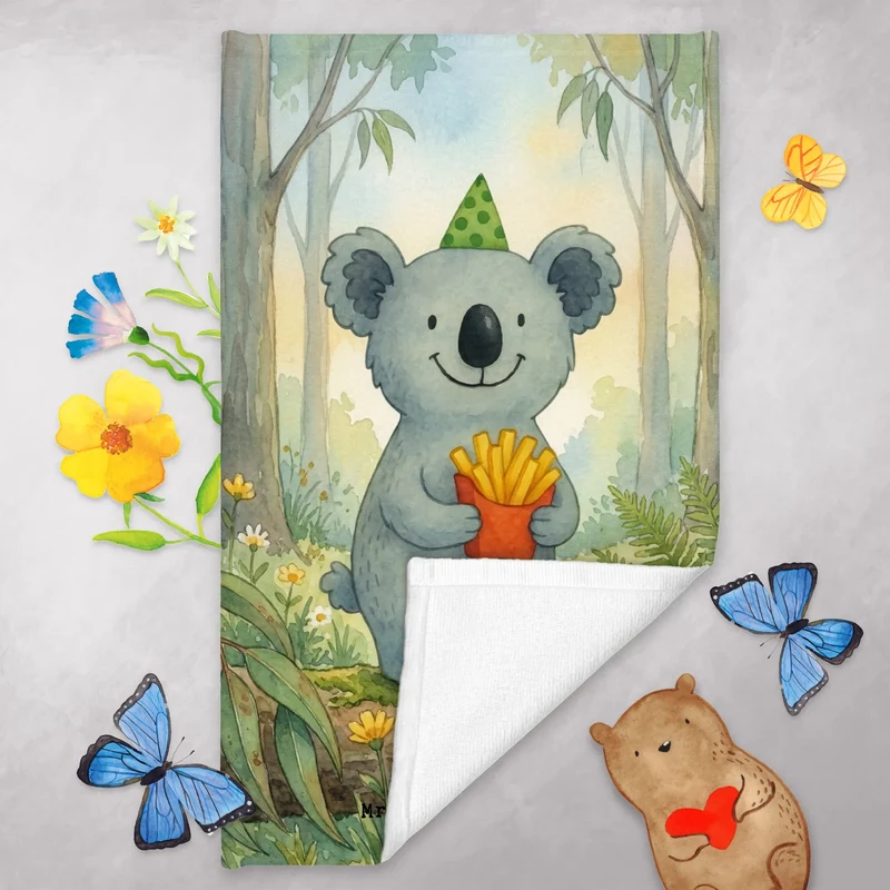 Gästehandtuch Koala Pommes Design