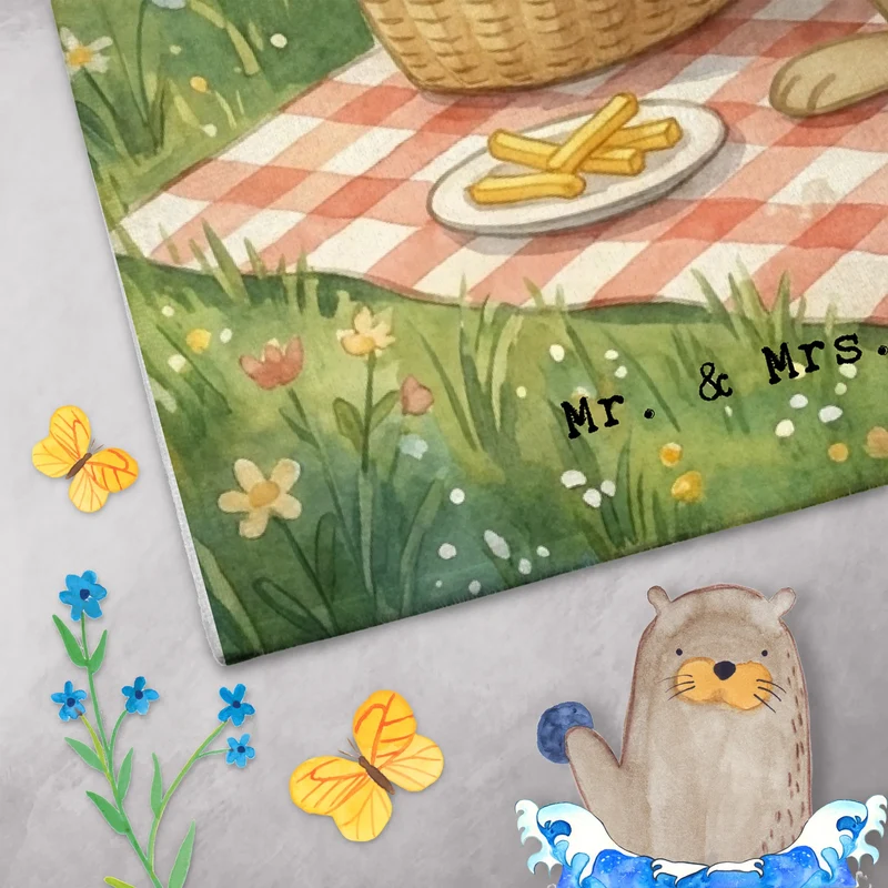 Gästehandtuch Hase Pommes Design
