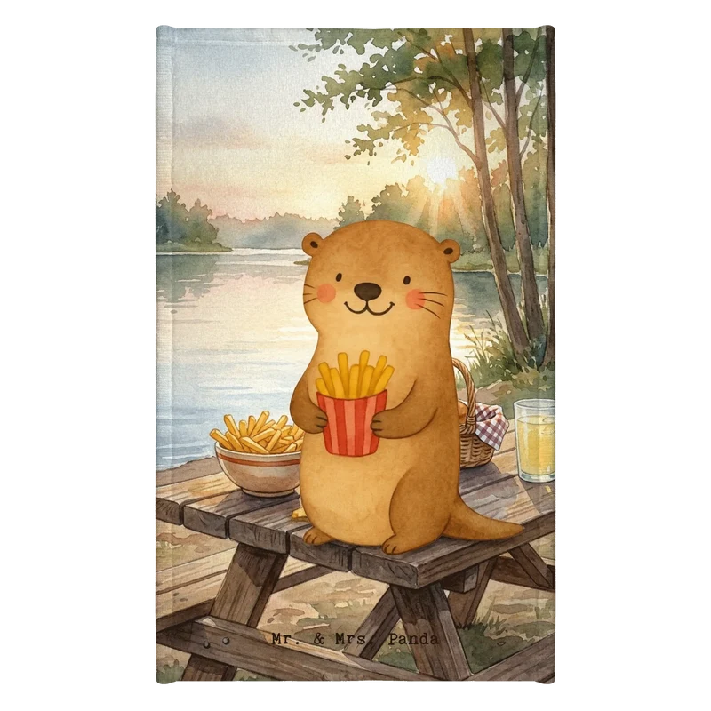Gästehandtuch Otter See Pommes Design