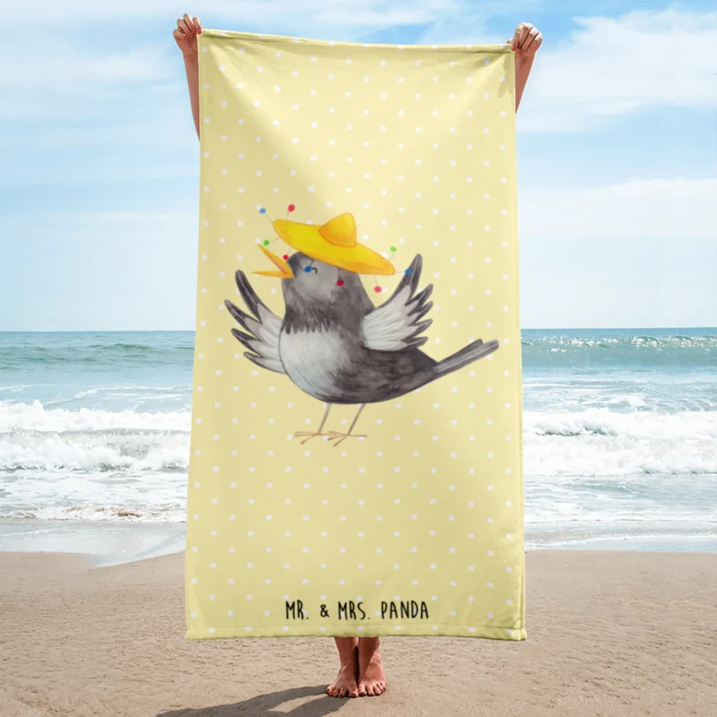 XL Badehandtuch Rabe Sombrero