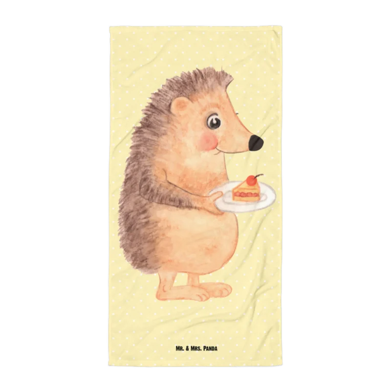 XL Badehandtuch Igel Kuchenstück