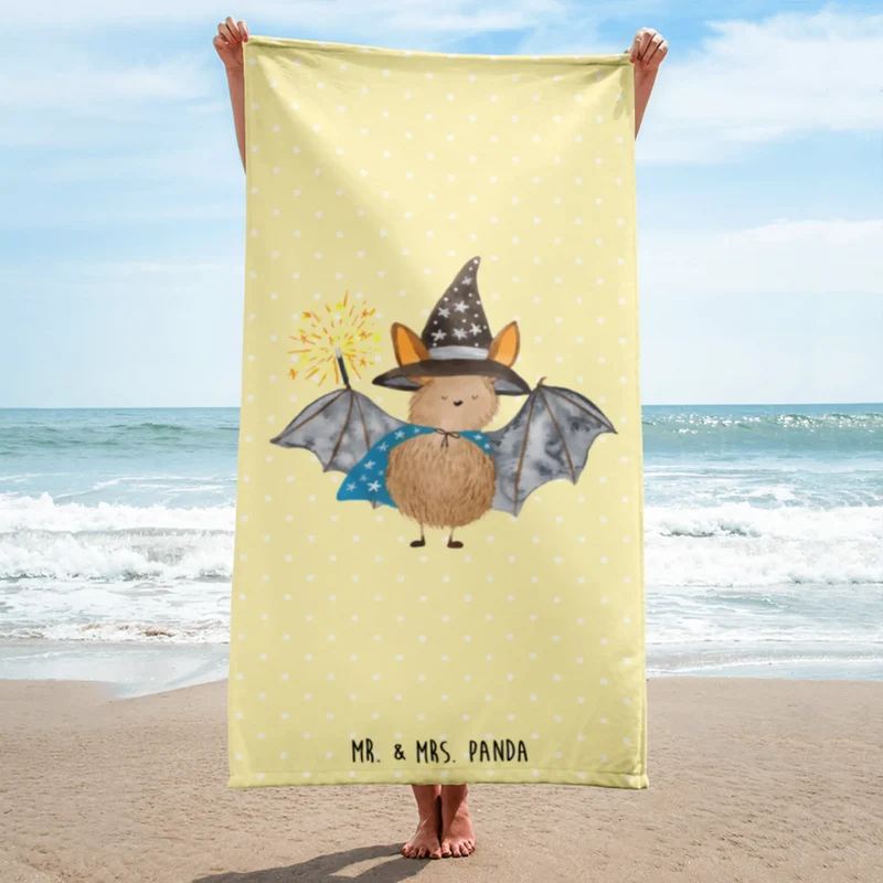 XL Badehandtuch Fledermaus Zauberer