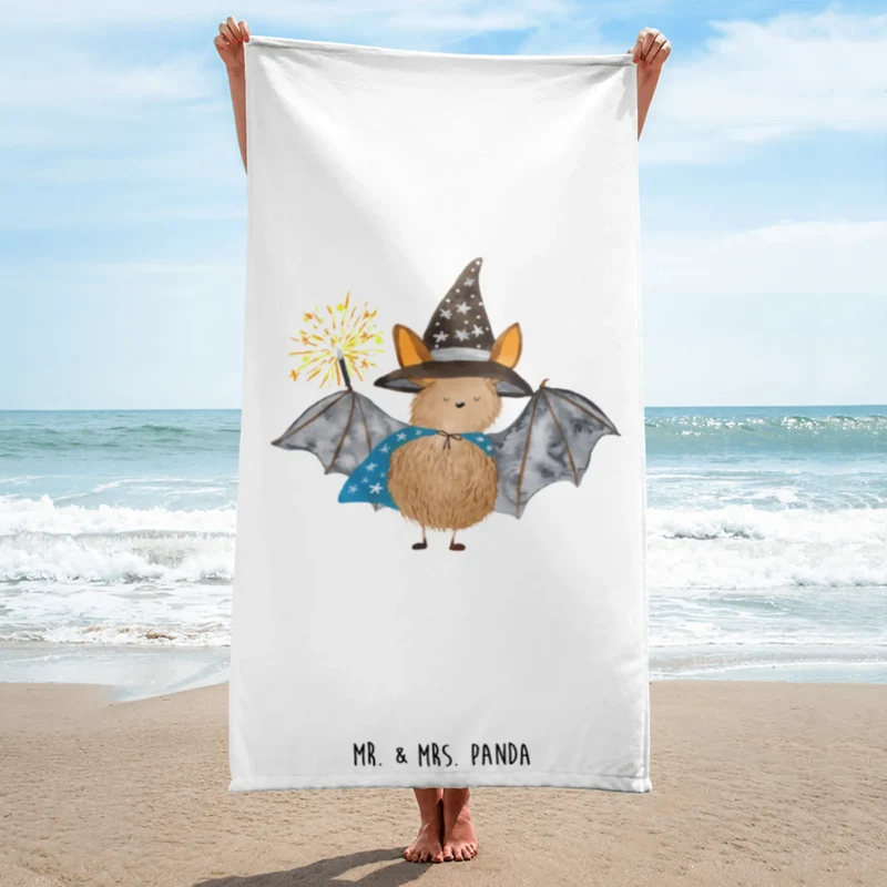 XL Badehandtuch Fledermaus Zauberer