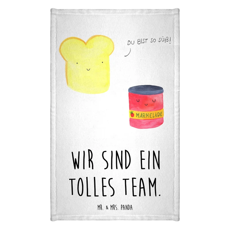 Gästehandtuch Toast Marmelade