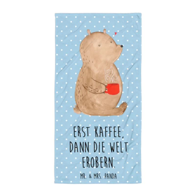 XL Badehandtuch Bär Kaffee