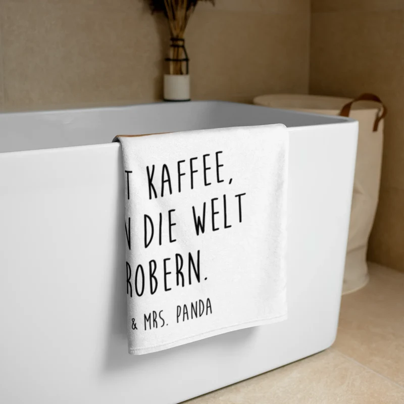XL Badehandtuch Bär Kaffee