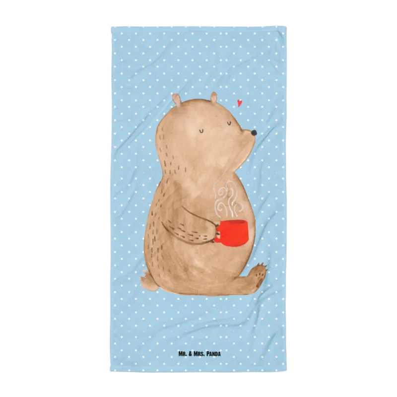 XL Badehandtuch Bär Kaffee