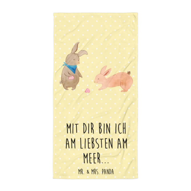 XL Badehandtuch Hasen Muschel