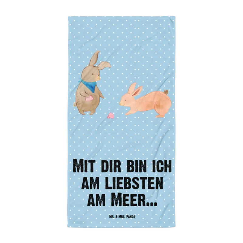 XL Badehandtuch Hasen Muschel