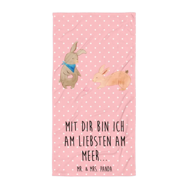 XL Badehandtuch Hasen Muschel