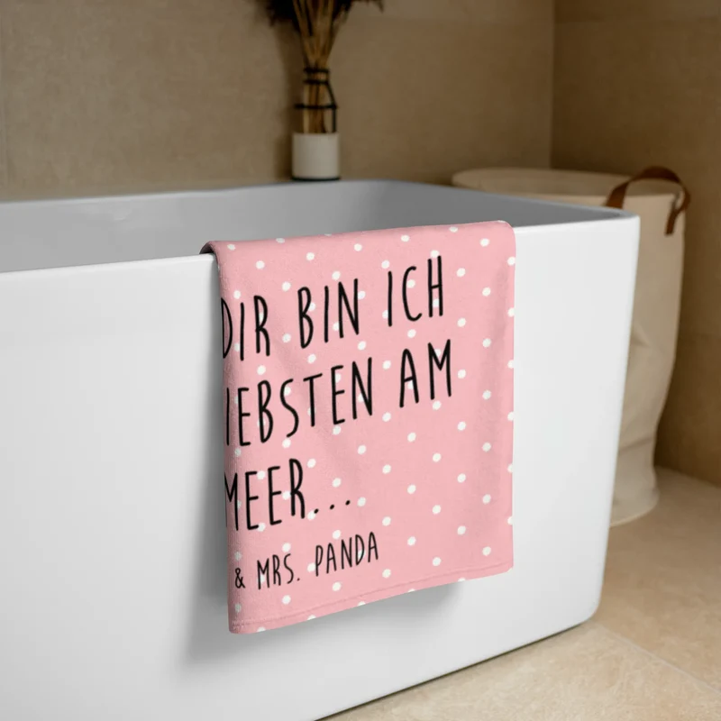 XL Badehandtuch Hasen Muschel