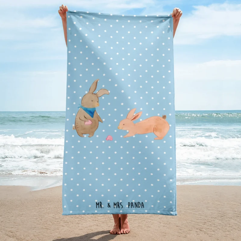 XL Badehandtuch Hasen Muschel