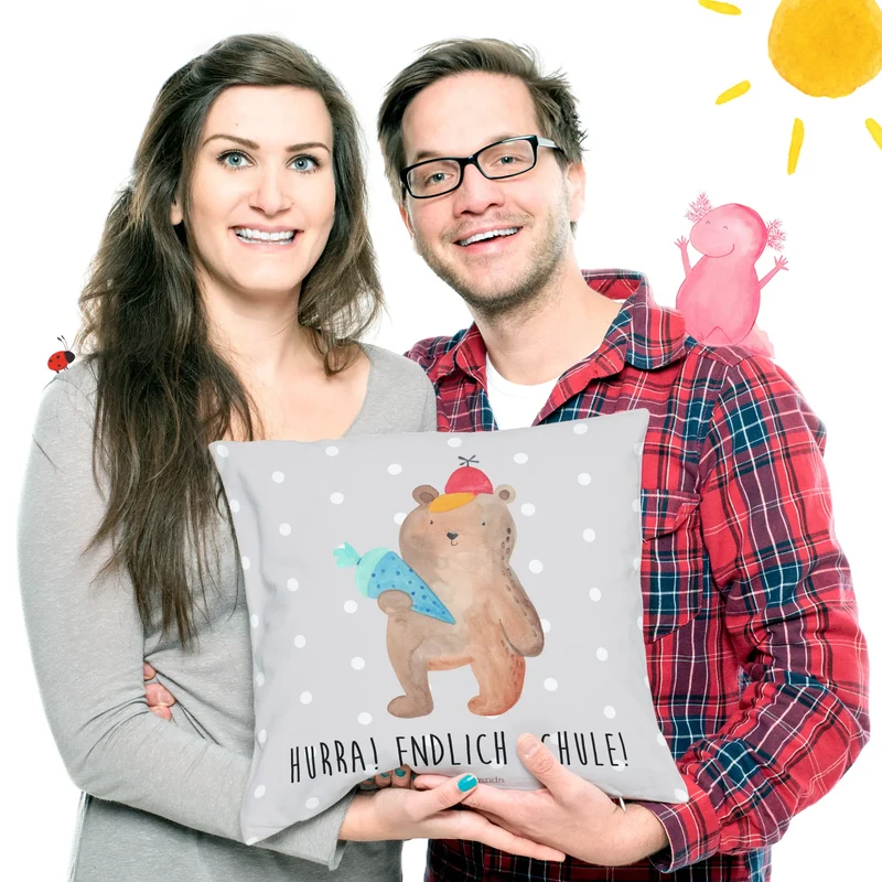 40x40 Kissen Bär Schultüte