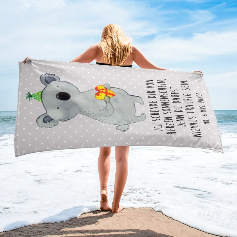 XL Badehandtuch Koala Geschenk