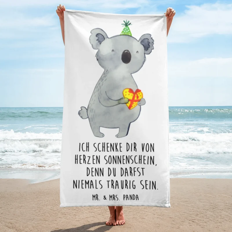 XL Badehandtuch Koala Geschenk