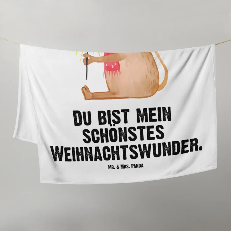 Babydecke Maus Weihnachten