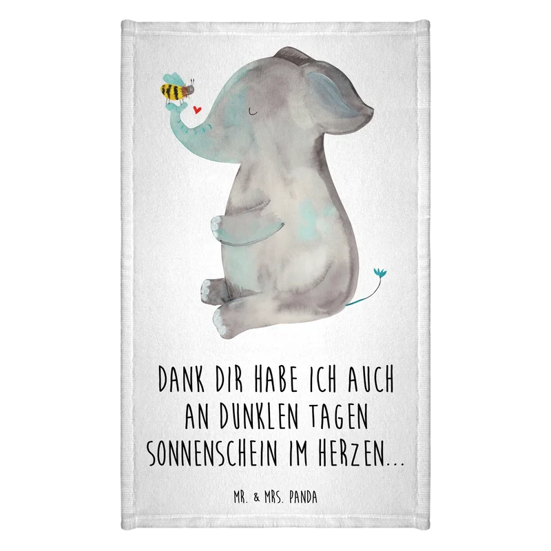 Gästehandtuch Elefant Biene