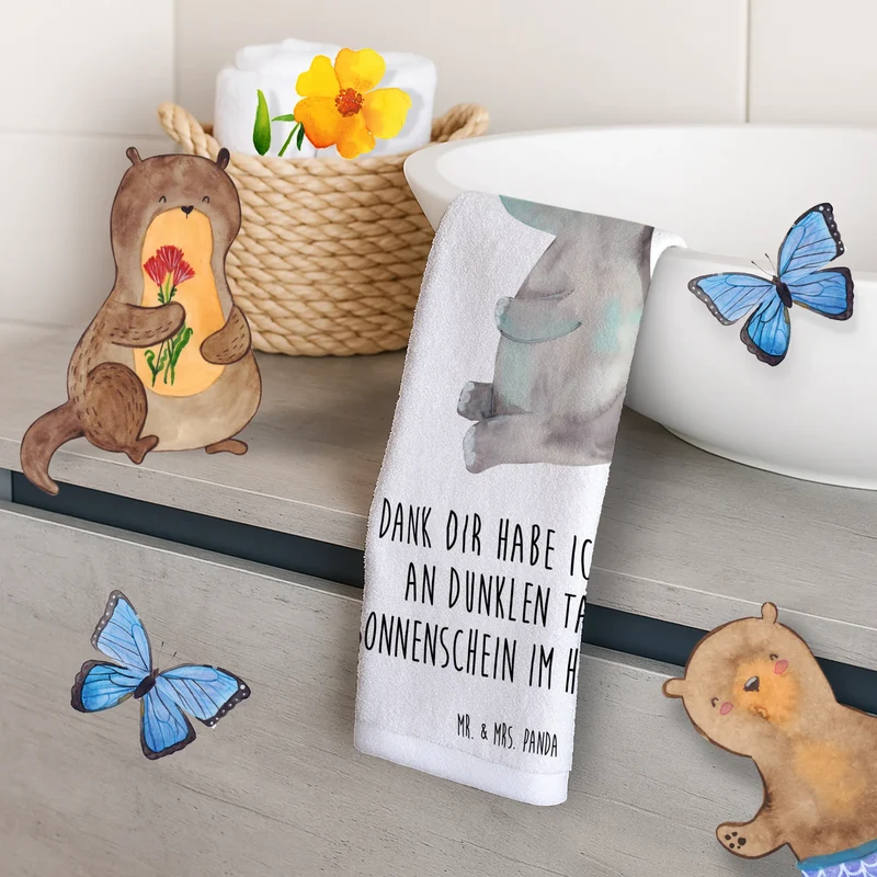 Gästehandtuch Elefant Biene