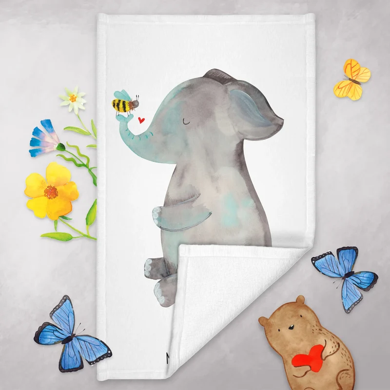Gästehandtuch Elefant Biene