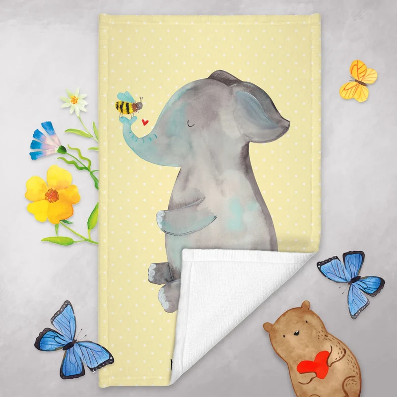Gästehandtuch Elefant Biene