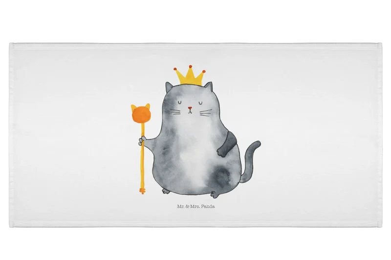 Handtuch Katze König