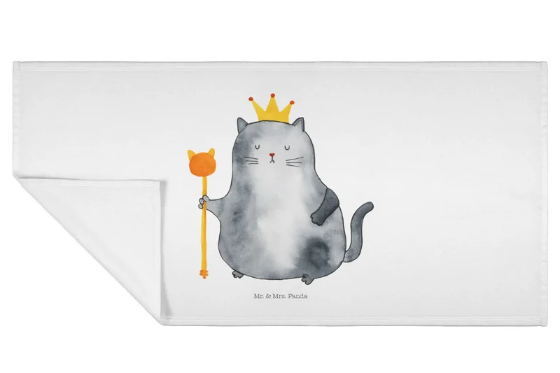 Handtuch Katze König