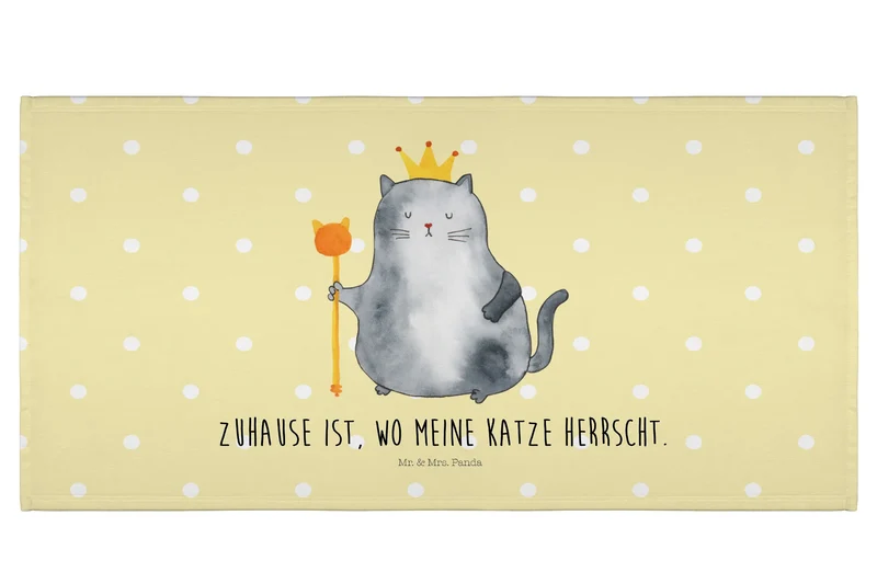 Handtuch Katze König