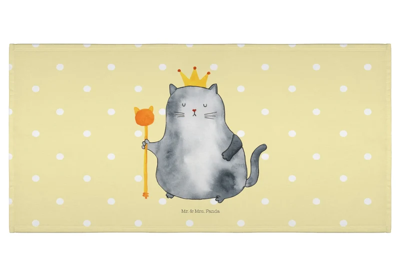 Handtuch Katze König