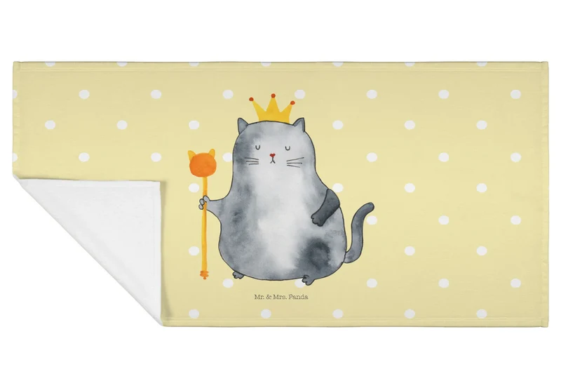 Handtuch Katze König