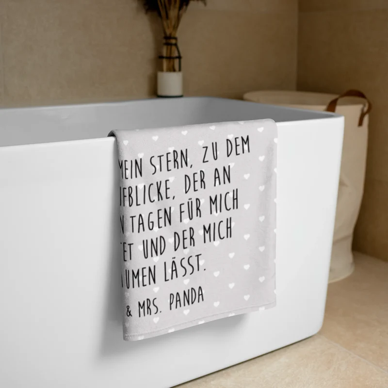 XL Badehandtuch Pinguin Liebe