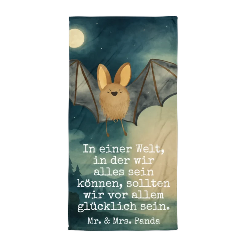 XL Badehandtuch Fledermaus Flügel Design
